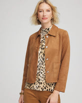 Chico's Suede Cropped Jacket