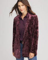 Chico's Crushed Velvet Blazer