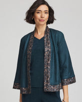 Chico's Travelers™ Collection Crystal Crushed Reversible Jacket