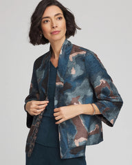 Chico's Travelers™ Collection Crystal Crushed Reversible Jacket