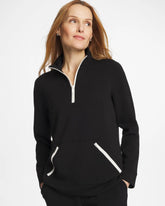 Chico's Zenergy® Soft Contrast Half Zip Pullover