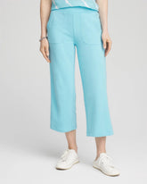 Chico's Zenergy® French Terry Gauze-Inset Cropped Pants
