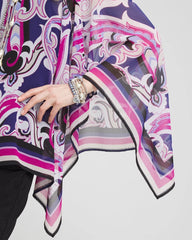 Chico's Travelers™ Paisley Chiffon Layered Top
