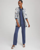 Chico's Travelers™ Collection Paisley Mesh Shirt Jacket