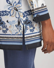 Chico's Travelers™ Collection Paisley Mesh Shirt Jacket