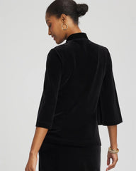 Chico's Travelers™ Velvet V-Neck Kimono Sleeve Top