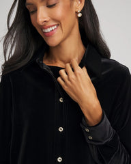 Chico's Travelers™ Velvet Button-Down Shirt