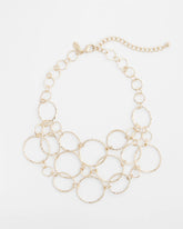 Chico's Short Goldtone Multi-Strand Link Necklace