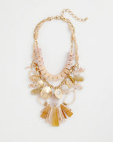 Chico's Chico's Originals Neutral Stone Bib Necklace