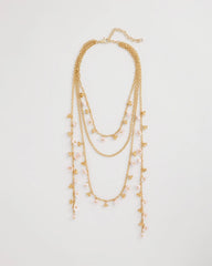 Chico's Pink Multi-Layer Necklace
