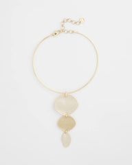 Chico's Linear Reversible Pendant Necklace