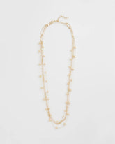 Chico's Multistrand Beaded Goldtone Necklace