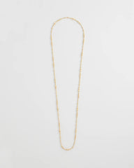 Chico's Goldtone Long Beaded Necklace