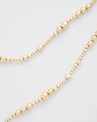 Chico's Goldtone Long Beaded Necklace