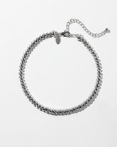 Chico's Silver Tone Twist Collar Necklace