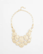 Chico's Molten Goldtone Bib Necklace