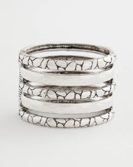 Chico's Silver Island Metals Cuff Bracelet