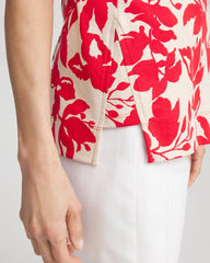 Chico's Floral Sleeveless V-Neck Tunic