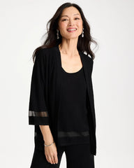 Chico's Travelers™ Sheer Stripe Cardigan