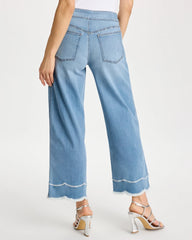 Chico's Scallop Pull-On Wide-Leg Crop Jeans
