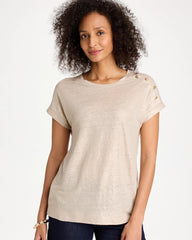 Chico's Foiled Linen Button Tunic