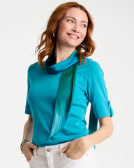 Chico's Printed Tie-Dye Skinny Scarf