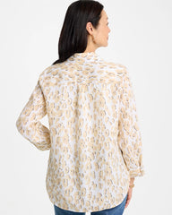 Chico's No Iron™ Linen Animal Print Shirt
