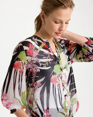 Chico's Georgette Lightweight Printed Blouse
