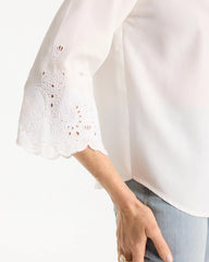 Chico's Tencel™ Denim Eyelet Shirt