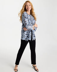 Chico's Travelers™ Collection Contrast Lined Lace Jacket