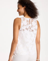 Chico's Petal Lace Applique Tank