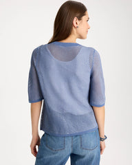 Chico's Mesh Lady Jacket Cardigan