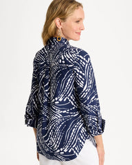 Chico's Printed No Iron Stretch Shirt