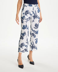 Chico's Piped Linen Fly Front Pants