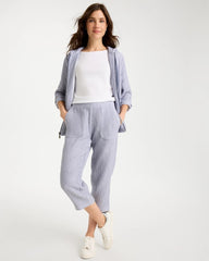 Chico's Zenergy® Striped Gauze Cropped Pants