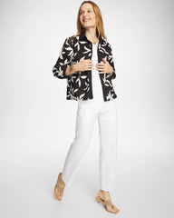 Chico's Emme Fly Front Straight Crop Pants