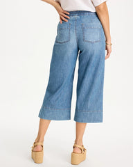 Chico's Lightweight Wide-Leg Capri Jeans