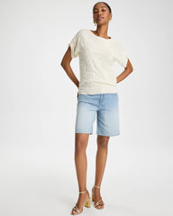 Chico's Girlfriend Slim Indigo Jean Shorts