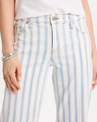 Chico's Striped Relaxed Boyfriend Jean