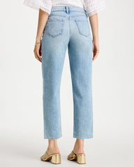 Chico's Relaxed Boyfriend Rolled Hem Jean