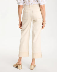 Chico's Pintuck Cuffed Cropped Jeans