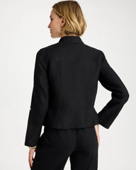 Chico's Linen Moto Jacket