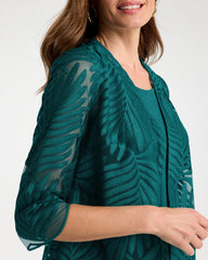 Chico's Travelers™ Collection Palm Frond Sheer Jacket