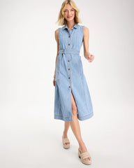Chico's Sleeveless Denim Dress