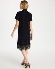 Chico's Travelers™ Lace Hem V-Neck Dress