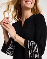 Chico's Travelers™ Zebra Trim Kurta Dress