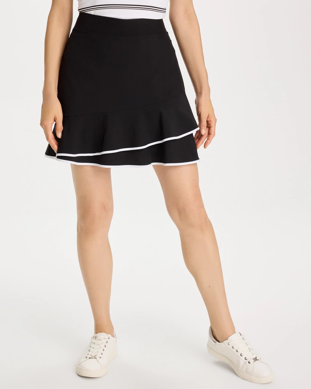 Chico's Zenergy® UPF Contrast Tulip Hem Skort