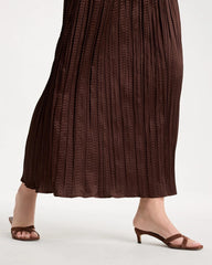Chico's Satin Crinkle Maxi Skirt