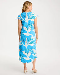 Chico's Printed Soft-Stretch Cotton Slub Dress