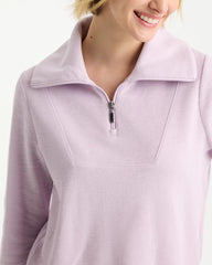 Chico's Zenergy® Beach Slub Half-Zip Pullover Top